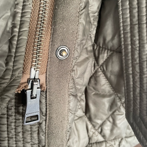 Burberry Quilted Trench Coat in Olive - Picture 6 of 7